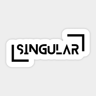 SINGULAR by csv Sticker